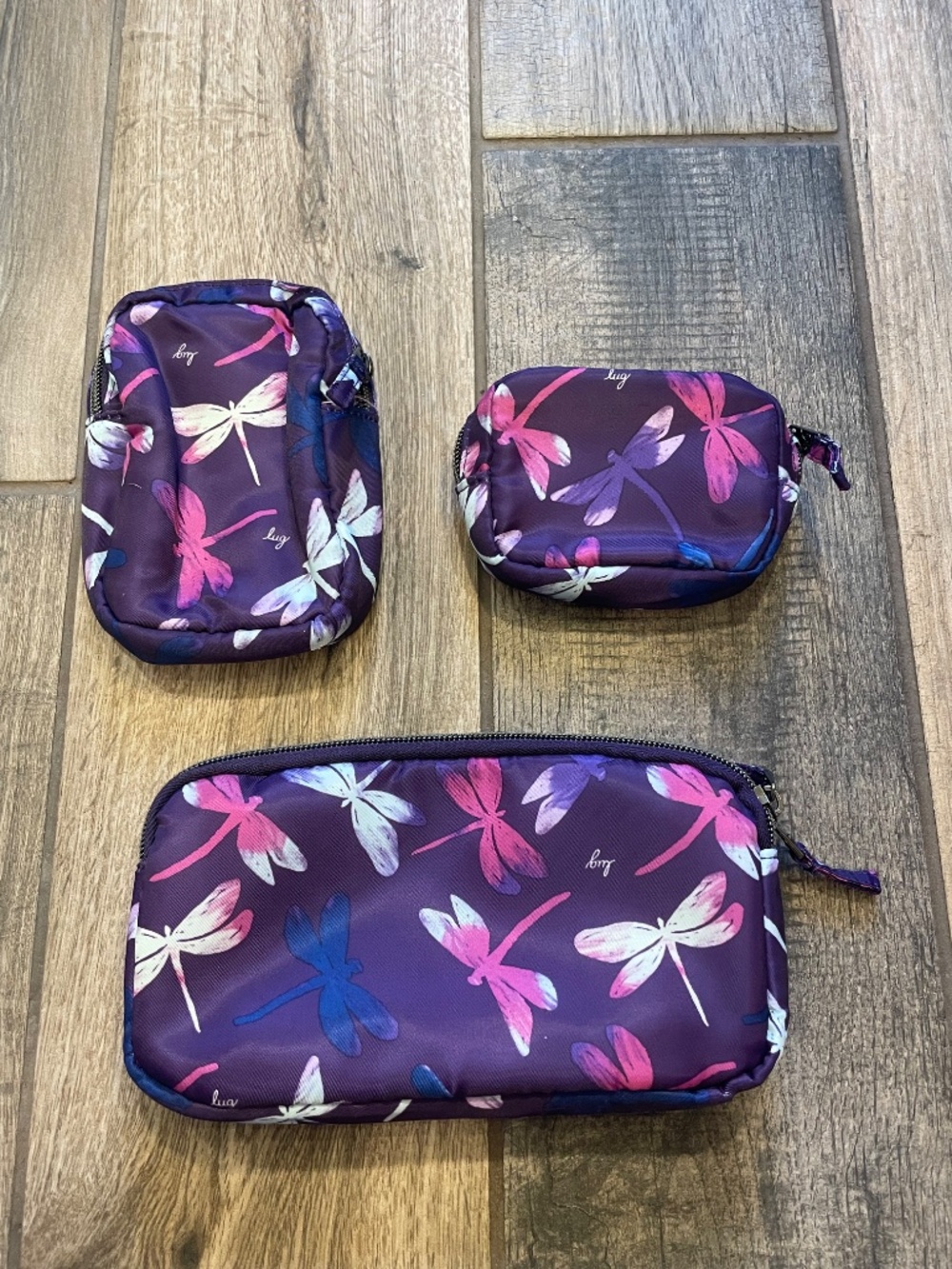 Lug Dragonfly Purple Round Trip 3 piece set - Picture 2 of 5